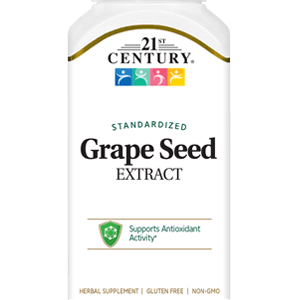 Grape Seed Extract by 21st Century HealthCare, Inc., view from the front.