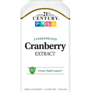 Cranberry Extract by 21st Century HealthCare, Inc., view from the front.