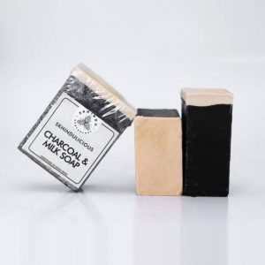 Skhindu Charcoal And Milk Soap