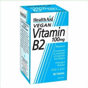 HealthAid Vitamin B2 100mg (Riboflavin) 60's Tablets