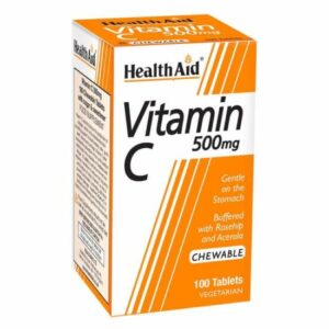 HealthAid Vitamin C 500mg Chewable- 60 Tablets