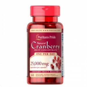 Puritan’s Pride Cranberry Fruit Concentrate 25,000mg 60 Capsules