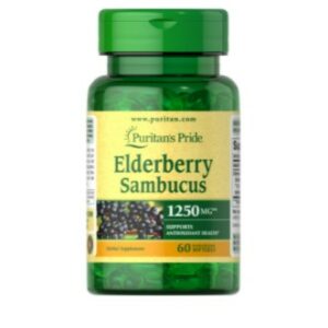 Puritan's Pride Elderberry Sambucus 1250 mg - 60 Softgels