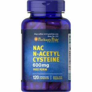 Puritan's Pride NAC N-Acetyl Cysteine 600 mg-30 Capsules