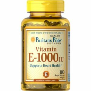 Puritan's Pride Vitamin E 1000 IU, 100 Softgels